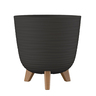GARDINO saksija Finesa sa nogarama 20 cm Antraci