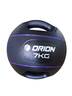ORION medicinska lopta s hvatom PRO 7 kg crna