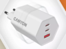 CANYON punjač HEXAGON 65 GaN 65W 2xPD 1xQC EU White