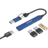 CANYON hub DS-02 4in1 USB-A/C Blue, CNS-TDS02BL