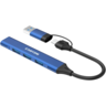 CANYON hub DS-02 4in1 USB-A/C Blue, CNS-TDS02BL