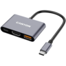CANYON hub DS-4 3in1 USB-C Grey, CNS-TDS4