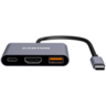 CANYON hub DS-4 3in1 USB-C Grey, CNS-TDS4
