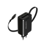 CANYON punjač OnCharge 65RC Build-In kabel USB-C 65W 1xPD 1xQC EU Black