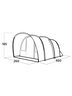 EASY CAMP šator 4 osobe Skarvan 4 3000 mm