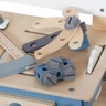 KINDER HOME dječija drvena radionica sa alatima plava