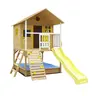 KINDER HOME velika dječija drvena kućica sa pješčanikom i toboganom