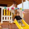 KINDER HOME velika dječija drvena kućica sa pješčanikom i toboganom