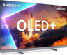 PHILIPS OLED+ televizor 55OLED910/12, 4K Ultra HD, Smart TV, Google TV™, P5 AI Procesor, Ambilight 4 strane, VRR 144Hz, Bowers & Wilkins zvuk 80W, crna boja