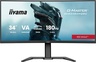 iiyama monitor GCB3484WQSU-B1, 34" UWQHD VA Curved 1500R, 180Hz, 0.4ms, 500 nits, 4000:1, FreeSync Premium, HDR400, HDMI, DP, USB Hub, zvučnici, Full Ergo, VESA