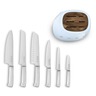 Smeg set noževa u bloku KBSF02PB, pastelno plavi