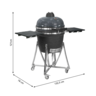 LANDMANN Kamado roštilj na ugalj 56 cm – keramički