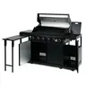 LANDMANN plinski roštilj BBQ 6.1 – 6 plamenika s poklopcem, crni 22169
