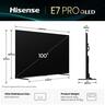 Hisense QLED televizor 100E7Q PRO, 4K Ultra HD, Smart TV, VIDAA U8.5, Dolby Vision IQ™ HDR10+, Game Mode Pro 144 Hz VRR, Tamno Sivi