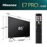 Hisense QLED televizor 85E7NQ PRO, 4K Ultra HD, Smart TV, VIDAA U7.6, Dolby Vision IQ™ HDR, Game Mode Pro 144 Hz VRR, Tamno Sivi