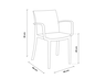 BICA vrtna stolica Ninfa Armchair – senape žuta