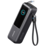 Anker Power Bank (25K, 165W, Built-In USB-C and Retractable Cable) Silver