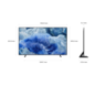 SAMSUNG QLED televizor QE65Q8FAAUXXH, 4K Ultra HD, Q4 AI Processor, Quantum HDR+, Motion Xcelerator, One UI Tizen, AirSlim