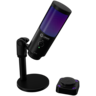 LORGAR SMP40 Gaming mikrofon, RGB Microphone with external mute button and metal stand, Black