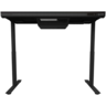 LORGAR LRG-DE90G Gaming stol, Dual-motor sit/stand adjustable-height, wireless charger, RGB lighting, tempered glass tabletop, black.