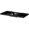 LORGAR LRG-DE90G Gaming stol, Dual-motor sit/stand adjustable-height, wireless charger, RGB lighting, tempered glass tabletop, black.