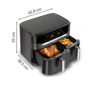 TEFAL friteza na vrući zrak EY942HE0 Dual Easy Fry XXL, 6,5 L + 4,5 L