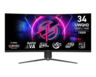MSI MPG 346CQRF X24 gaming monitor, 34", 3440x1440, VA, Curved, UWQHD, HDMI x2, DP, USB-C, 240Hz, 0.5m