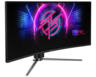 MSI MPG 346CQRF X24 gaming monitor, 34", 3440x1440, VA, Curved, UWQHD, HDMI x2, DP, USB-C, 240Hz, 0.5m