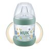NUK For Nature bočica za samostalno pijenje sa indikatorom temperature 150 ml 6m+, zelena
