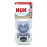 NUK First Choice Classic Dan & Noć duda 2 kom 6-18m, plava