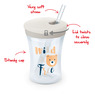 NUK Evolution Action Cup sa slamkom 230 ml 12m+, siva