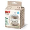 NUK For Nature bočica za samostalno pijenje sa indikatorom temperature 150 ml 6m+, bež