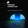CANYON tastatura HKB-W11 UK/US RGB Dual Mode Wireless Grey