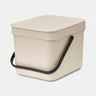 Brabantia Sort & Go kanta za sortiranje otpada 6L, soft beige / 251702