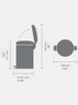 Brabantia Newicon Pedal kanta za smeće 12L, soft grey / 252303
