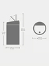 Brabantia Touch Top kanta za smeće 60L, mat crna / 402562