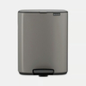 Brabantia Bo Pedal kanta za smeće 12L, platinum / 238062