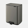 Brabantia Bo Pedal kanta za smeće 12L, platinum / 238062