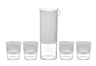 PENGO set bokal i čaše set 5/1, polistiren - transparent