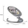 CANGAROO električna ljuljačka iSwing, Light grey