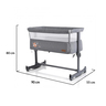 CANGAROO pomoćni krevet Always Together, Light grey