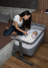 CANGAROO pomoćni krevet Always Together, Light grey