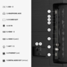 HISENSE Hi-QLED televizor 75E7S, 4K Ultra HD, Smart TV, VIDAA Smart OS, Dolby Vision IQ, HDR10+ Adaptive, Dolby Atmos, VRR 60 Hz, ALLM, AirPlay 2, AI Scenario, 3D Sound Upscaler, Metalni okvir, Crni