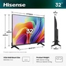 HISENSE LED televizor 32A4S, HD Ready, Smart TV, VIDAA Smart OS, HDR10, HLG, DTS Virtual:X, AirPlay 2, Wi-Fi, Pixel Tuning, Metalni okvir, Crni