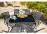 Green Bay vrtni stol Como – 150 x 90 x 71 cm, crno/sivi