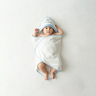CANGAROO peškir za bebe s kapuljačom Cute Prince, Blue, 75 x 75 cm