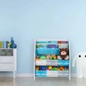 KINDER HOME dječja polica za knjige i igračke bijela JVTR-3171