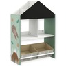KINDER HOME Ormar za igračke i knjige, crna tabla za pisanje TF-6806