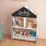 KINDER HOME Ormar za igračke i knjige, crna tabla za pisanje TF-6806