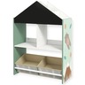 KINDER HOME Ormar za igračke i knjige, crna tabla za pisanje TF-6806